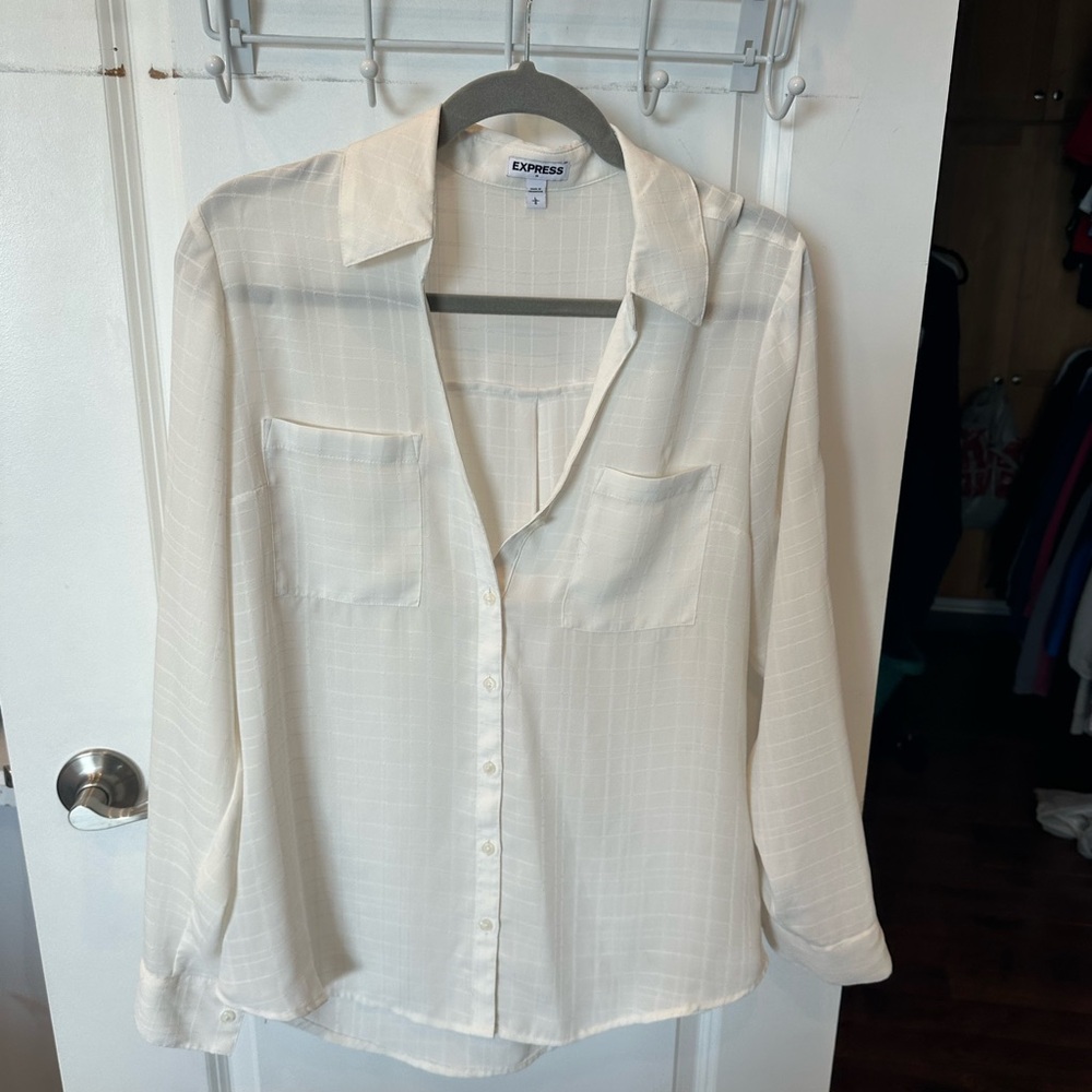 *EUC*Sz L*Express* button up blouse